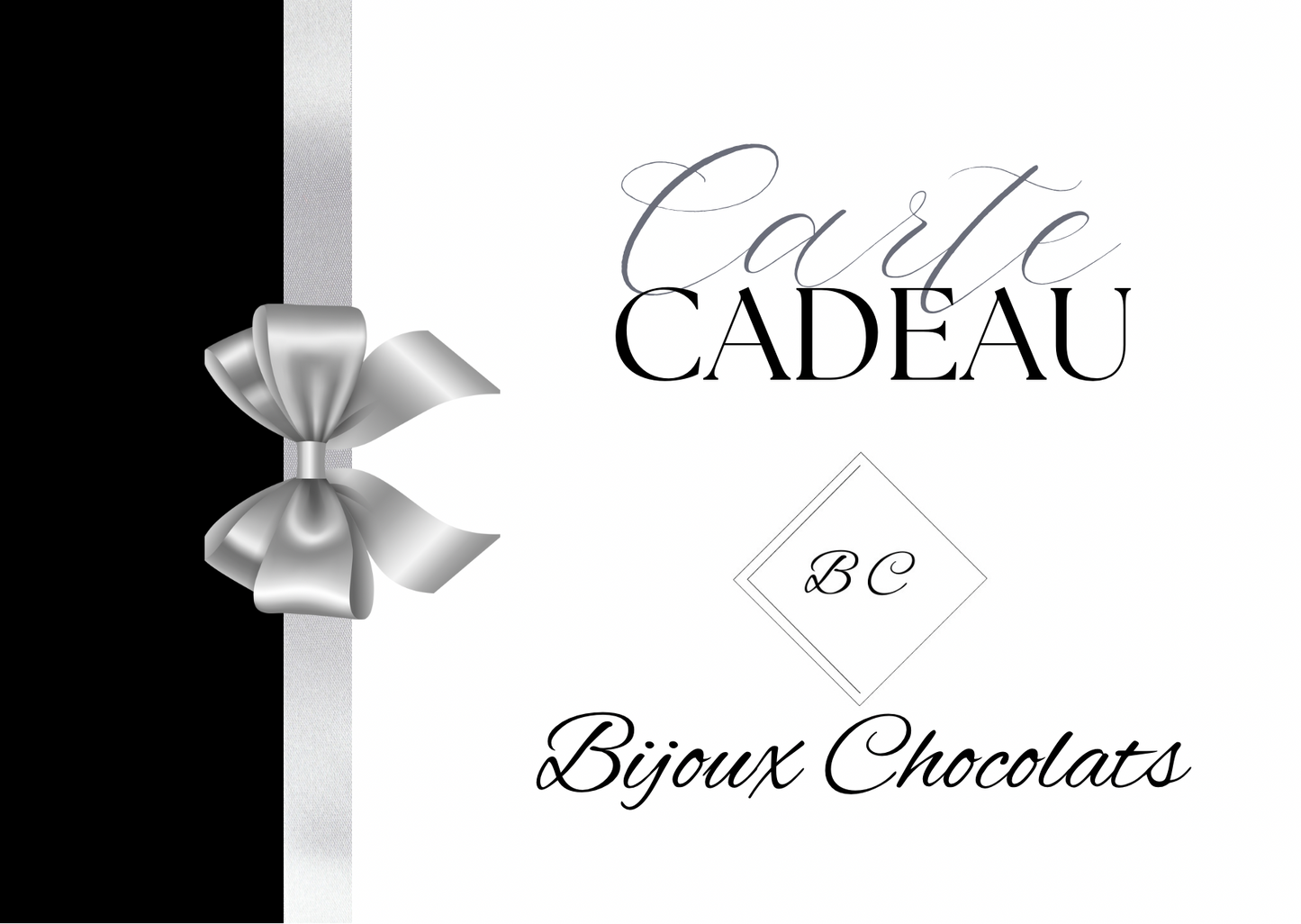 Cartes cadeaux Bijoux Chocolats